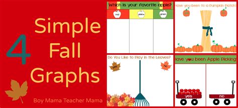 Teacher Mama: 4 Simple Fall Graphs and After School Linky - Boy Mama Teacher Mama