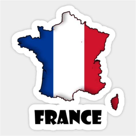 France Map / Flag - France - Sticker | TeePublic