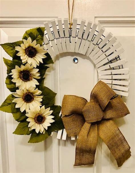 Anytime Wreath White Clothespins - Etsy | Clothes pin wreath, Wreaths, Wooden clothespin crafts