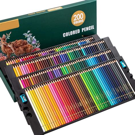 Buy 200 Colored Pencils, Professional Oil Based Colored Pencils for ...