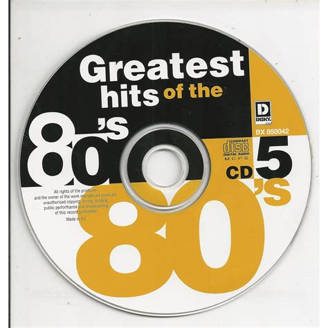 Greatest Hits Of The 80'S (CD5) - mp3 buy, full tracklist