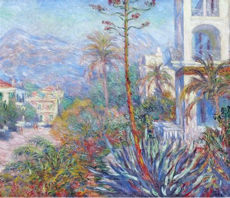 Classic Framed Claude Monet Villas at Bordighera Giclee Canvas Print