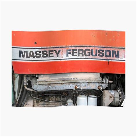 "Classic Massey Ferguson Logo" Poster by richardnixon1 | Redbubble