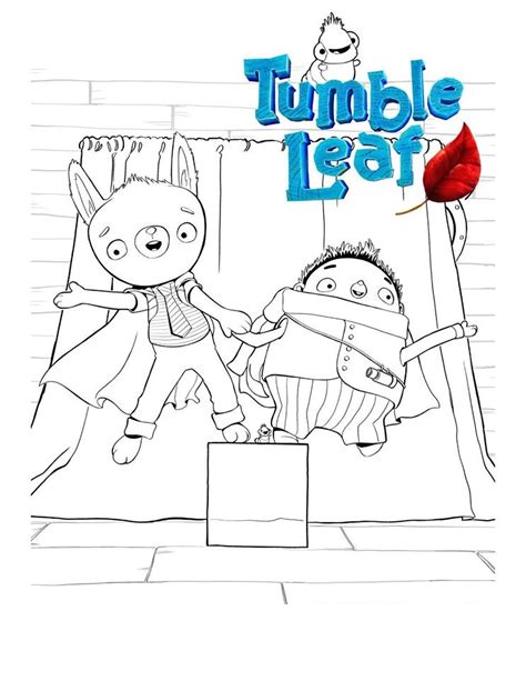 Tumble Leaf fairy tale characters coloring book to print and online