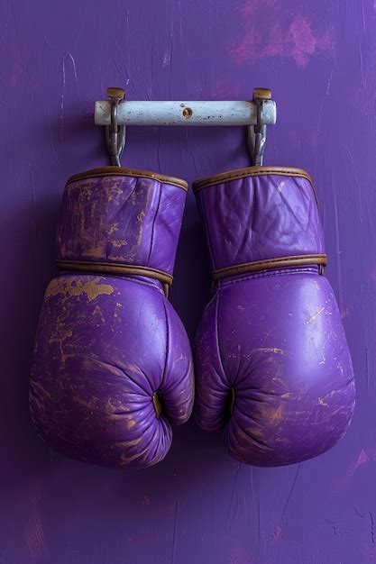 Free Photo | View of purple boxing gloves for women's day celebration