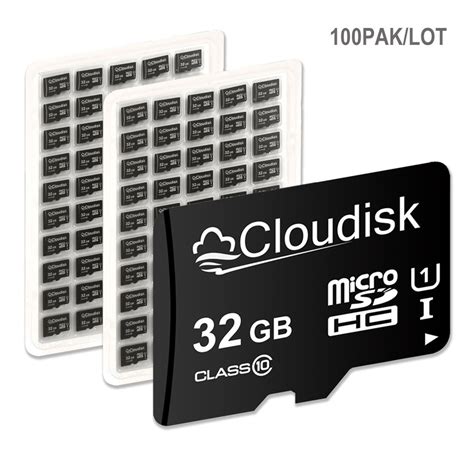 Bulk 100Pack Cloudisk Micro SD Card 16GB 32GB 64GB 128GB 256GB 512GB 1TB Class 10 Real Capacity ...