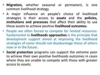 Sustainable Livelihood Framework | PPT