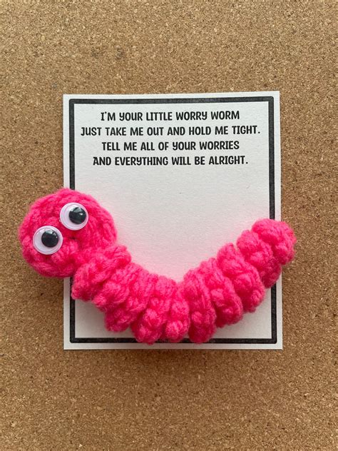 Worry Worm Crochet Handmade - Etsy