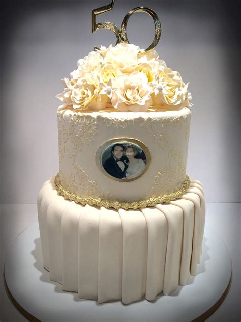 50Th Wedding Anniversary Cake Ideas - jenniemarieweddings