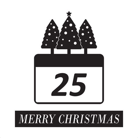 merry christmas logo vector design 13764461 Vector Art at Vecteezy