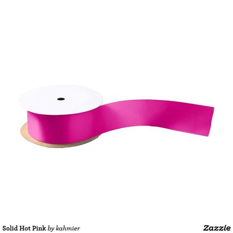 Solid Hot Pink Satin Ribbon | Zazzle | Pink ribbon, Pink satin, Satin ...