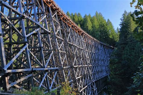 Historic Kinsol Trestle Bridge in Last Evening Light, Trans Canada ...