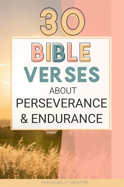 The 30 Best Bible Verses About Perseverance and Endurance