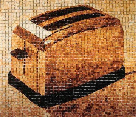 A Toaster Mural Made of 2500 pieces of Toast | Art, Bread art, Toaster