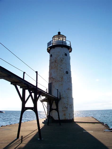 North Pierhead Lighthouse in Manistee, MI | Lighthouse, Manistee, Michigan