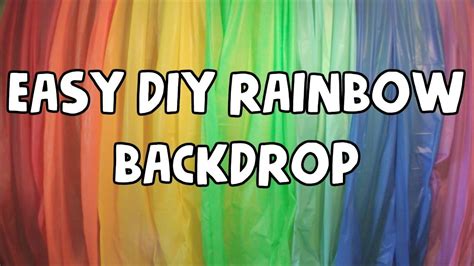 EASY DIY RAINBOW BACKDROP $8 🌈 | VEDA 11| HeathersMommyLife - YouTube ...