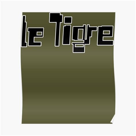 "Le Tigre Band Logo" Poster for Sale by GregoryStoudt | Redbubble