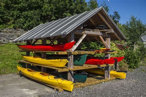 8 Different Kayak Storage Ideas (Get that thing off the ground!) | Kayak storage, Boat storage ...