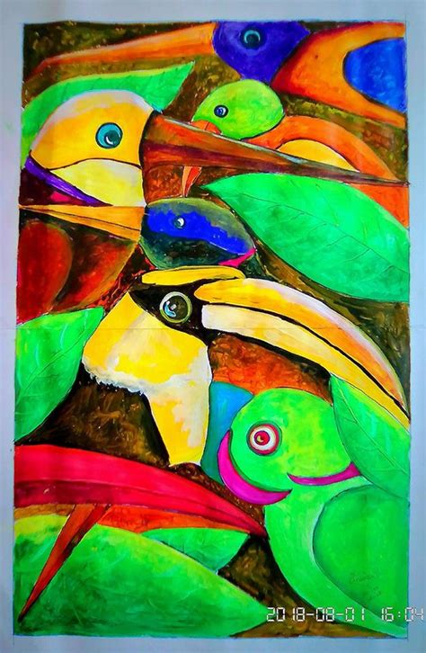 Birds Paintings Abstract