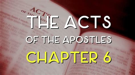 Acts 6 KJV - Acts of the Apostles - Chapter 6 - KJV English Bible - YouTube