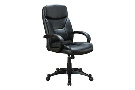 Black Leather Office Chair 800204 at Gardner-White