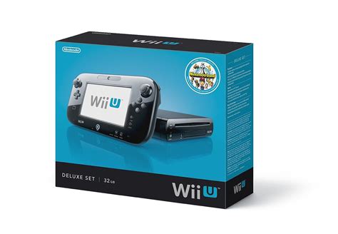 Nintendo Wii U Console 32GB Black Deluxe Set with Nintendo Land ...