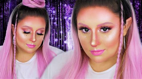 EASY FAIRY HALLOWEEN MAKEUP TUTORIAL | Pink Fairy Makeup - YouTube | Fairy halloween makeup ...