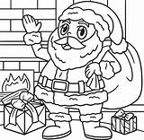 Santa Clause Coloring Pages sketch template