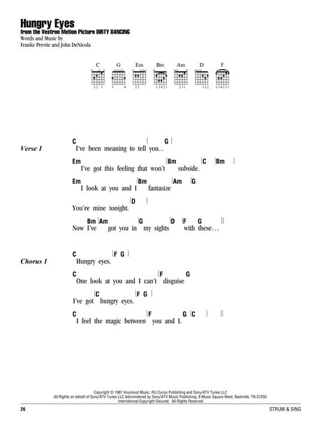 Hungry Eyes | Sheet Music Direct