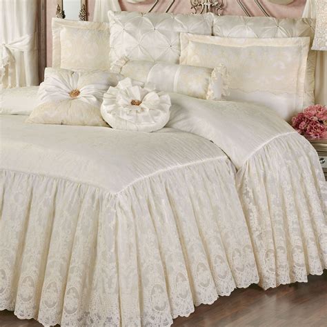 Cameo Lace Romantic Vintage Style Grande Bedspread Bedding