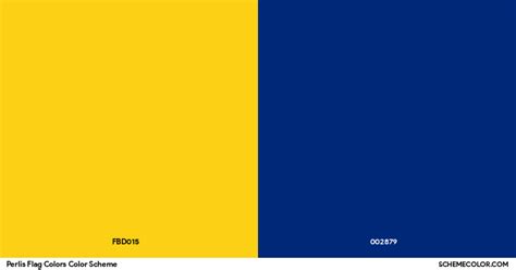 Perlis Flag Colors Color Scheme » Blue » SchemeColor.com