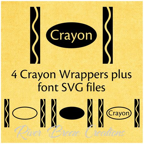 Crayon Svg Crayola crayons Svg Crayon Wrapper Svg Crayon | Etsy