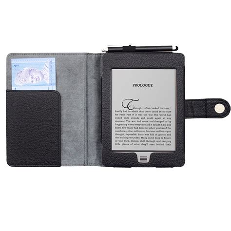 Leather Cover For Kindle Touch (2012 Old Model) D01200 Book Flip Folio ...