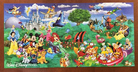 Just finished this beautiful Disney 500 pieces puzzle :) : disney