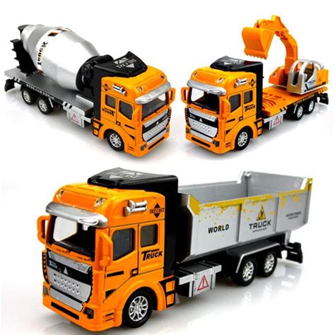 Buy Construction Site Vehicles Toy, Kids Engineering Play Toy, Dump ...