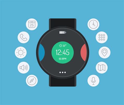 Smart watch design flat illustration concept | Flickr - Photo Sharing ...