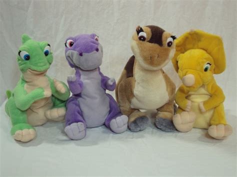 Land Before Time Plush Set Ducky Cera Littlefoot Chomper