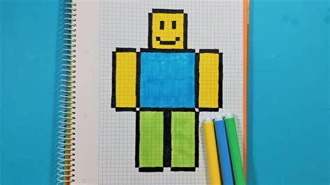 Como dibujar a ROBLOX - Personaje Pixel Art | Gameround - YouTube