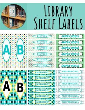 Library Shelf Labels by Library Hijinks | TPT