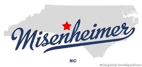 Map of Misenheimer, NC, North Carolina