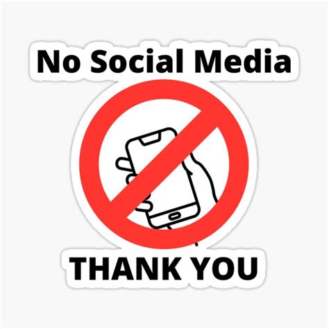 "No social media" Sticker for Sale by amnda-stevani | Redbubble