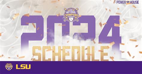 LSU Releases 2024 Baseball Schedule; Season Ticket Renewals Available – LSU