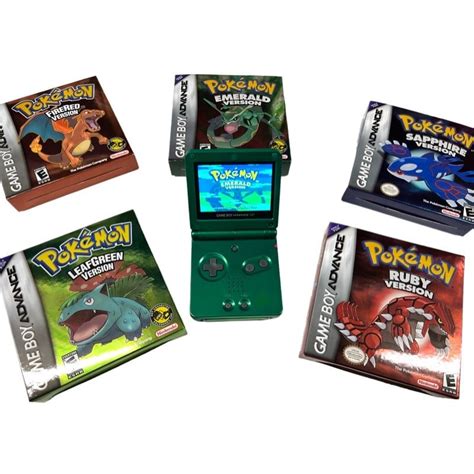 Limited Edition Gameboy Advance SP Rayquaza - Emerald Gameboy SP Bundle*