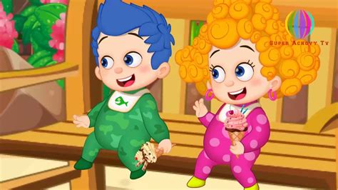 Bubble Guppies Gil & Molly Babies Transforms With Giant Ice Cream ...