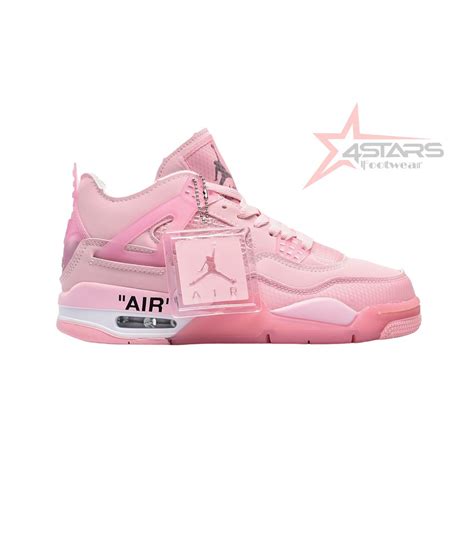 Off White x Air Jordan 4 'Pink'