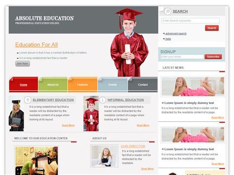 Education Responsive Bootstrap Template - Freemium Download | Bootstrap template, Education ...