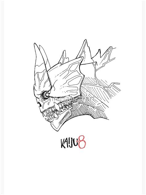 "Kaiju no 8 fanart" Poster for Sale by mesange-art | Redbubble