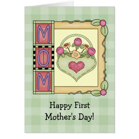 Happy First Mother's Day Greeting Cards | Zazzle.com