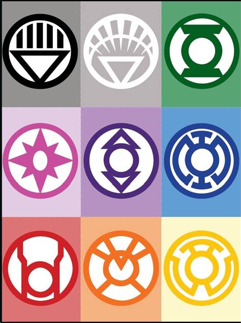 All Lantern Corps Symbols | Etsy