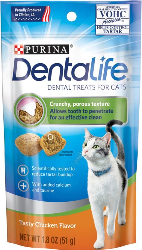 DENTALIFE Tasty Chicken Flavor Dental Cat Treats, 1.8-oz bag - Chewy.com